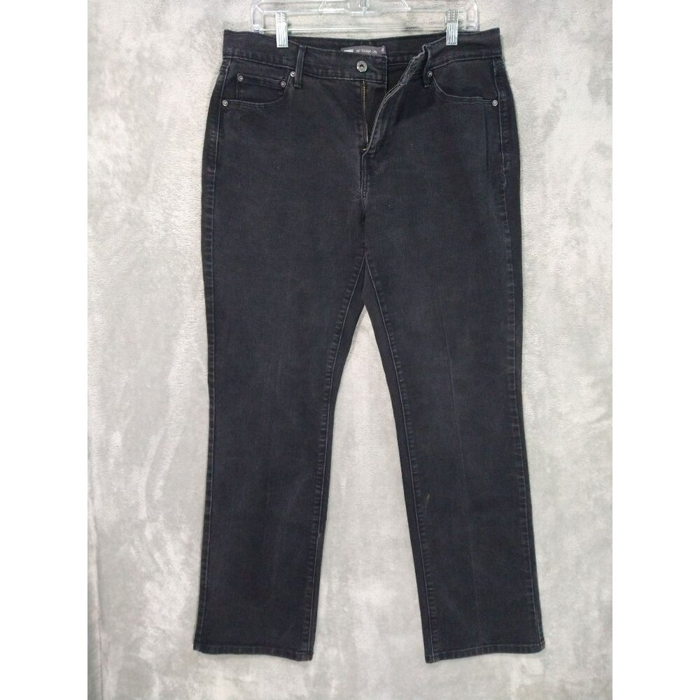 Levi's Straight Leg Jeans in Washed Black